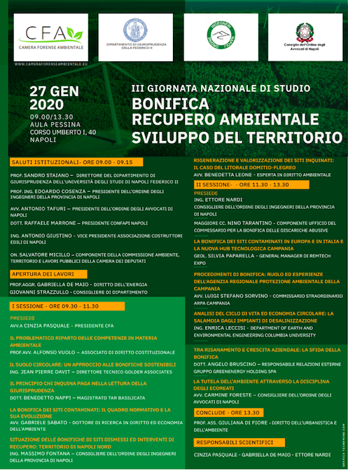 Bonifica, recupero ambientale e sviluppo del territorio